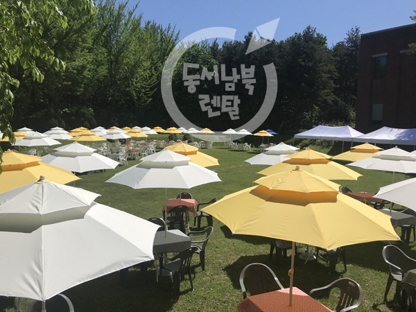 야외 행사용 파라솔 대여 이미지