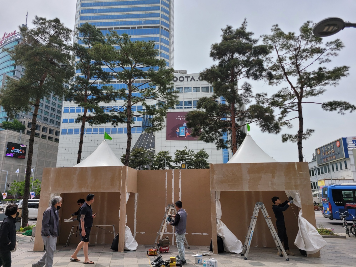 서울페스타 몽골텐트 목공부스 대여 이미지