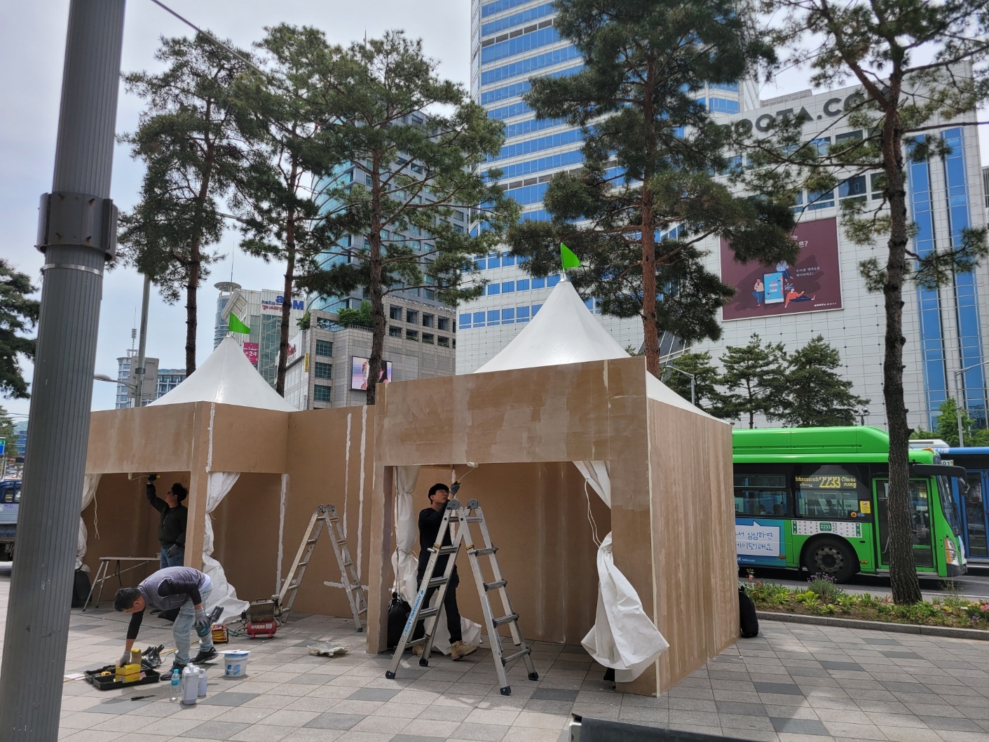 서울페스타 몽골텐트 목공부스 대여 이미지